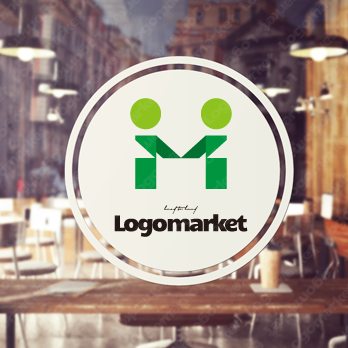 サポートと両手とパートナーシップのロゴ