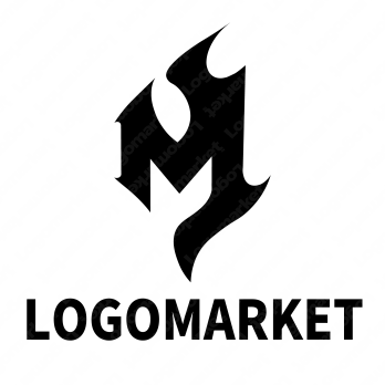 Mと炎と情熱のロゴ