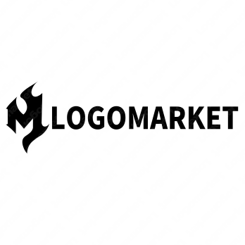 Mと炎と情熱のロゴ