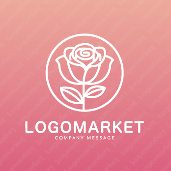 薔薇と美しいと愛のロゴ