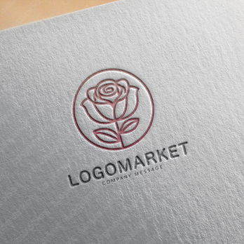 薔薇と美しいと愛のロゴ