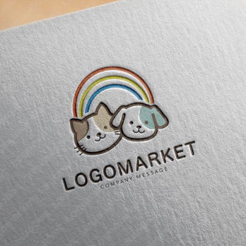 Aとaと虹のロゴ