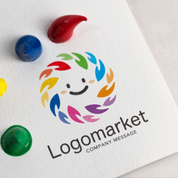 Aとaと虹のロゴ