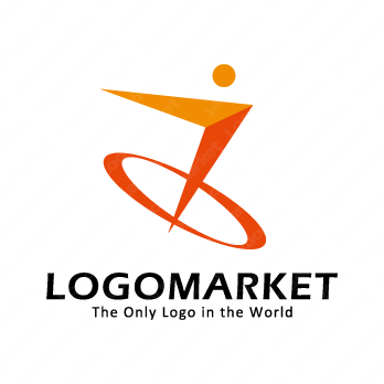 人とコンパスと前進のロゴ