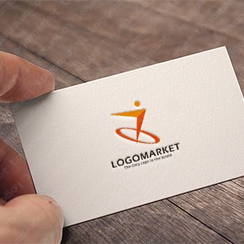 人とコンパスと前進のロゴ