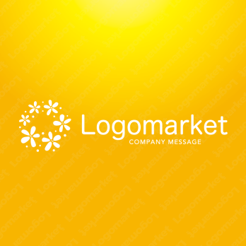 花とカラフルと癒しのロゴ