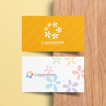 花とカラフルと癒しのロゴ