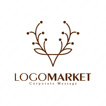 お洒落とラインとアニマルのロゴ