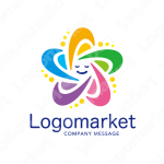 星とカラフルとワクワク感のロゴ