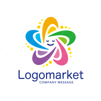 星とカラフルとワクワク感のロゴ