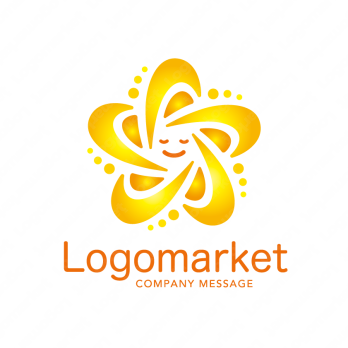 星とカラフルとワクワク感のロゴ