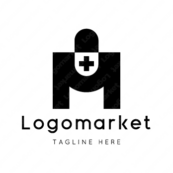 Mとmと薬のロゴ