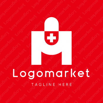 Mとmと薬のロゴ