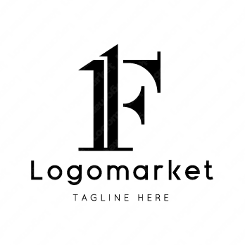 Fと1とナンバーワンのロゴ