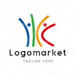 Kとkと人のロゴ