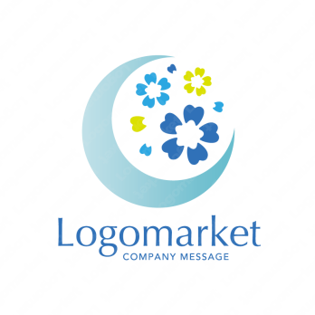 桜と歯科とヒーリングのロゴ