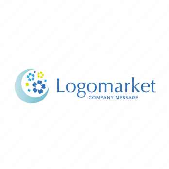 桜と歯科とヒーリングのロゴ