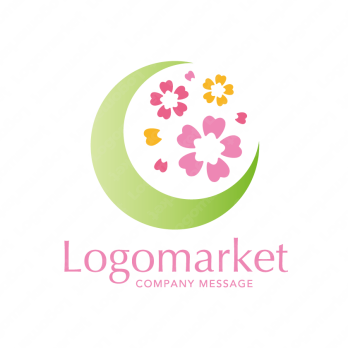 桜と歯科とヒーリングのロゴ