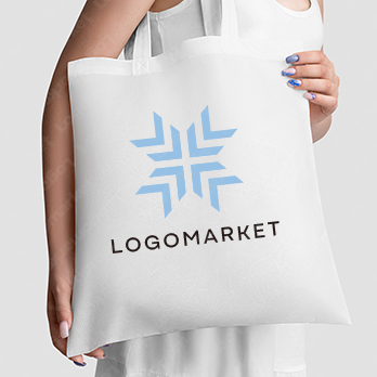 クロスとラインと交差のロゴ