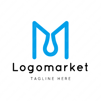 Mと水と雫のロゴ
