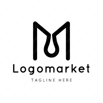 Mと水と雫のロゴ