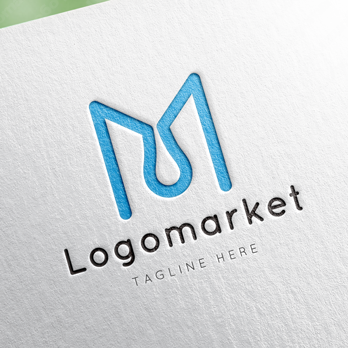 Mと水と雫のロゴ