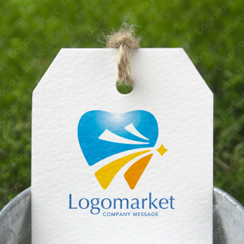 歯と輝きと清潔感のロゴ