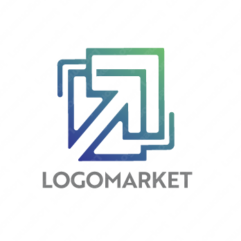 前進と成長と進化のロゴ