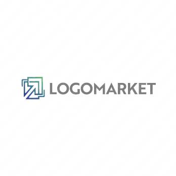 前進と成長と進化のロゴ