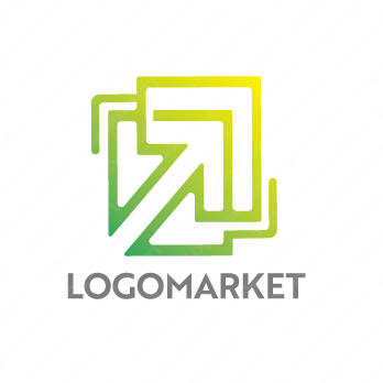 前進と成長と進化のロゴ