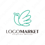 優しいと手描き風と安心感のロゴ