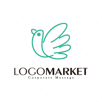 優しいと手描き風と安心感のロゴ