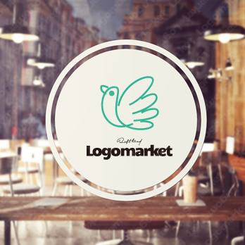 優しいと手描き風と安心感のロゴ