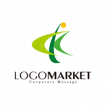 Kとストレッチと人のロゴ