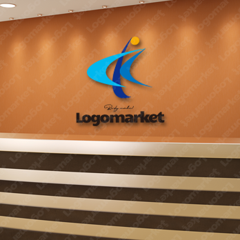 Kとストレッチと人のロゴ