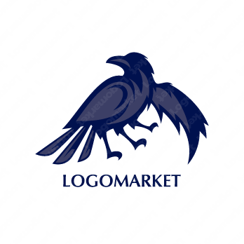 カラスと神話と日本のロゴ
