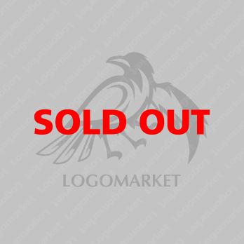 カラスと神話と日本のロゴ