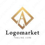 Aとaと菱形のロゴ