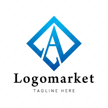 Aとaと菱形のロゴ