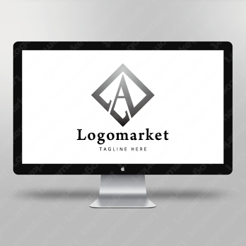 Aとaと菱形のロゴ