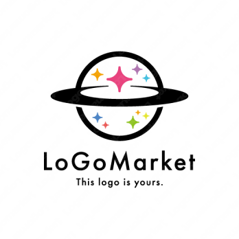 惑星と輝きと可能性のロゴ