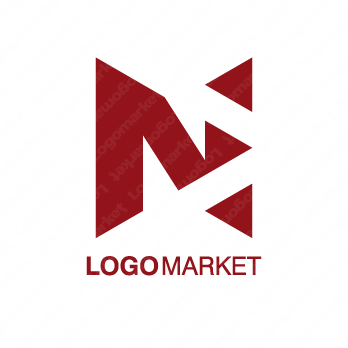 Nと三角とシンプルのロゴ