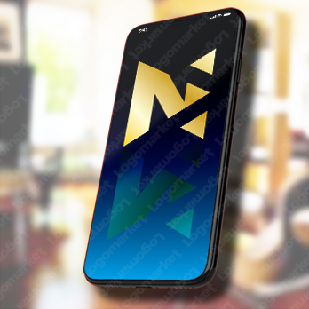 Nと三角とシンプルのロゴ