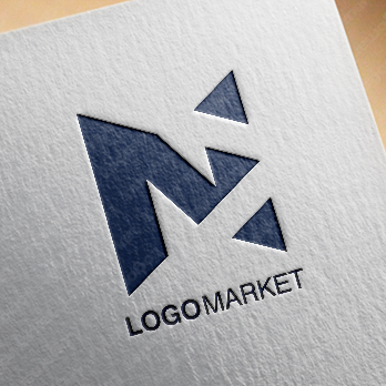 Nと三角とシンプルのロゴ