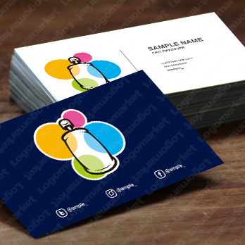 塗装とスプレー缶とインクのロゴ