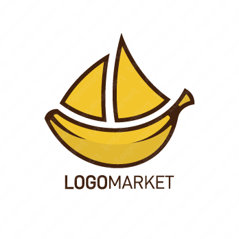 海とボートとシップのロゴ