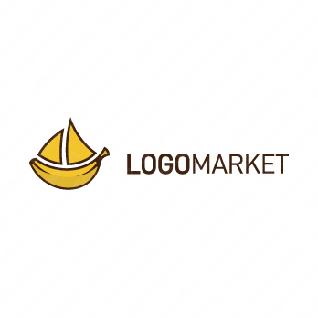 海とボートとシップのロゴ