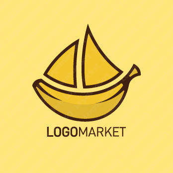 海とボートとシップのロゴ