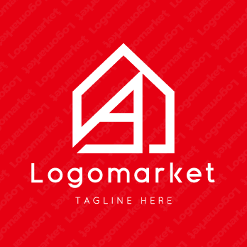 Aと家と五角形のロゴ