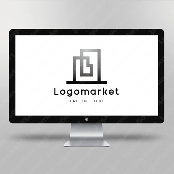 Bとビルと街のロゴ